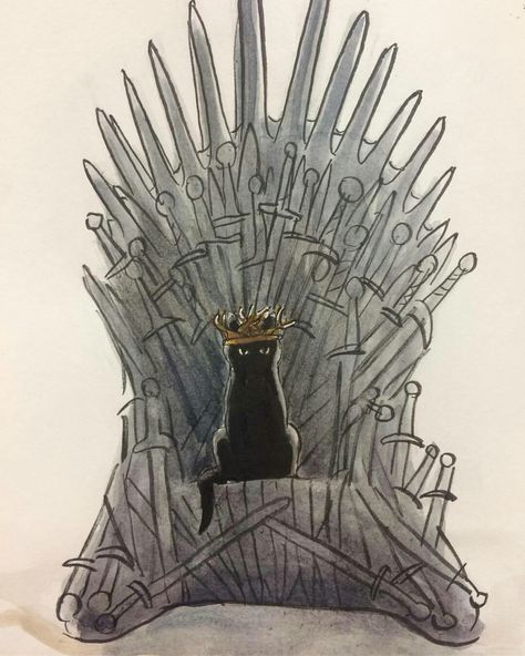 Game Of Thrones Drawings, Sketch Cat, Game Of Thrones Poster, Game Of Thrones Dragons, Asoiaf Art, Gra O Tron, Iron Throne, Game Of Thrones Art, Game Of Thrones Houses