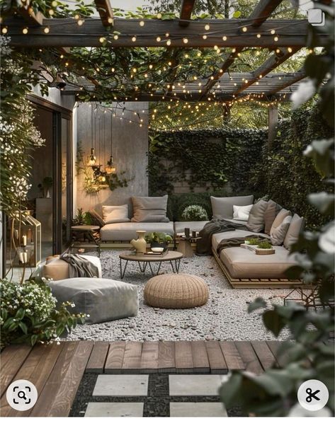 Courtyard Gardens Design, Patio Garden Design, Outdoor Living Room, Outdoor Decor Backyard, Outdoor Patio Decor, Backyard Patio Designs, Balcony Decor, Back Garden, Dream House Decor