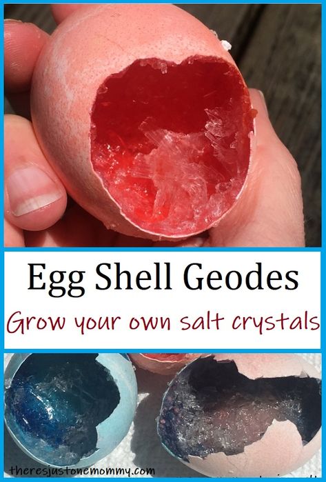 Egg Geodes, How To Clean Pennies, Chemistry Experiments For Kids, Egg Experiments, Weather Science, How To Make Crystals, Rockets For Kids, Science Activity, Kid Experiments