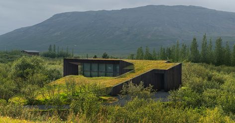 Northern Secrets: Exploring the Remote Architectural Abodes of Iceland - Architizer Journal Icelandic Architecture, Iceland Architecture, Turf House, Narrow House Designs, Rural Architecture, Summer Cabin, Earth Sheltered, Concrete Houses, Passive Design