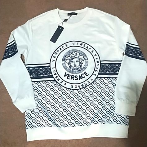 Size Medium Versace Shirt. Versace Outfits Men, Louis Vuitton Mens Shirts, Versace Clothes, Versace Tracksuit, Nissan Hardbody, Versace Shirts, Discipline Quotes, Minimalist Streetwear, Versace Sweatshirt