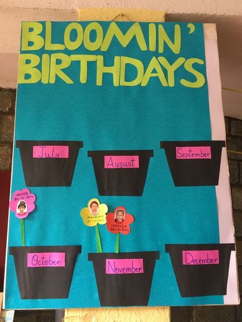 Simple Birthday Chart For Classroom, Birthday Chart Preschool, Colours Chart For Preschool, Birthday Charts Childcare, Birthday Charts For Classroom Ideas, Birthday Corner Classroom Ideas, Birthday Charts For Preschool, Birthday Chart For Preschool, Chart For Preschool