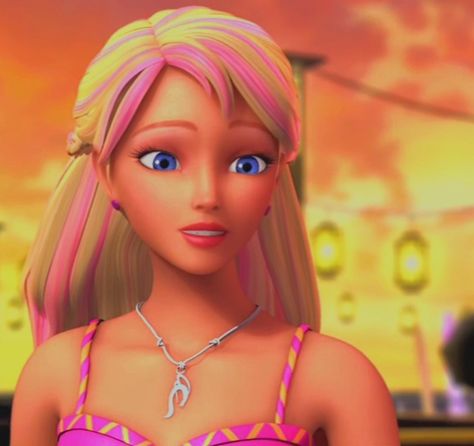 Barbie Films Aesthetic, Merliah Summers Hair, Pink Hair Barbie, Merliah Summers, Mermaid Tales, Barbie Mermaid, Barbie Ponytail, Y2k Barbie, Mermaid Barbie