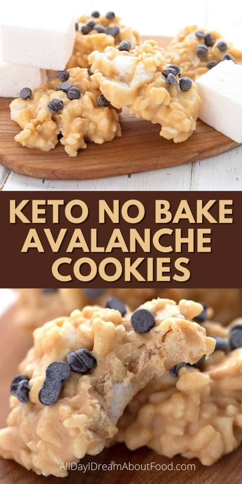 No Bake Cookies Keto Recipe, Easy Keto Baking, Alldayidreamaboutfood Keto Recipes, Keto Bake Sale Ideas, Keto White Chocolate Recipes, Baking With Allulose, No Carb Sweet Snacks, Keto Desserts Easy Quick, Keto Dessert No Bake