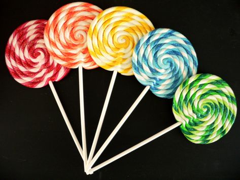 Twisted Lolly by twistedlollyboutique on Etsy Loly Pop Lollipops, Loly Pop, Fake Candy Decorations, Carnival Candy, Fake Lollipop, Candy Props, Lollipop Decorations, Swirl Lollipop, Canes Decor