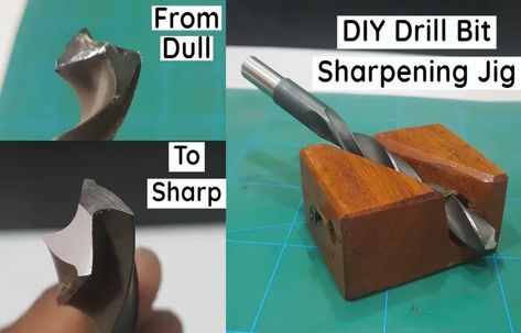 Are you tired of using dull drill bits and getting mediocre results? Do you wish there was a way to easily sharpen them without spending a fortune on ... Check more at https://toolsadvisers.com/how-to-sharpen-drill-bits-bench-grinder/ Chisel Sharpening Jig, Drill Bit Sharpening, Metal Lathe Projects, Drill Bit Sharpeners, Drill Press Table, Essential Woodworking Tools, Tool Room, Tool Storage Diy, Blade Sharpening