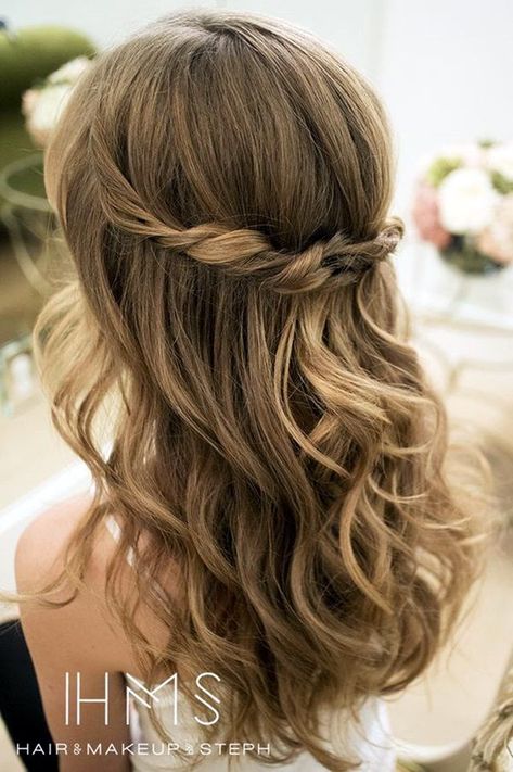 45 Flawless Shoulder Length Hairstyles for 2016                                                                                                                                                                                 More Easy Wedding Guest Hairstyles, Diy Wedding Hair, Guest Hair, Try On Hairstyles, Open Hairstyles, Wedding Guest Hairstyles, Trendy Wedding Hairstyles, Easy Hair, Prom Hairstyles