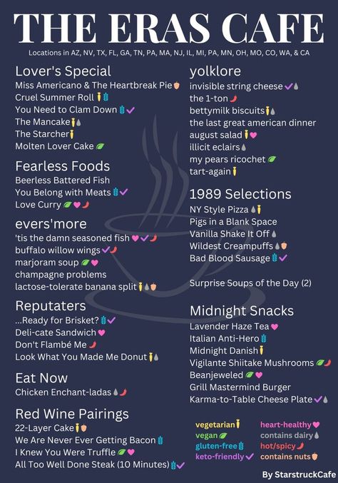 Eras Tour Drink Ideas, Taylor Swift Pizza, Eras Drinks, Taylor Swift Inspired Appetizers, Eras Food Ideas, Eras Tour Mocktails, Taylor Themed Drinks, Taylor Swift Themed Snacks Ideas, Taylor Swift Eras Snacks