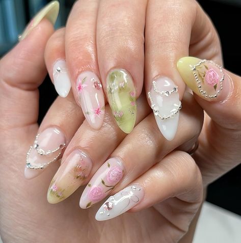 watercolour florals 𓍯 ✿ I can’t say enough how much I love the watercolour 🥹💗 minimalistic and turned out exactly how I wanted ✨ inspo from @oaklestudio #nailinspo #nailart #naildesign #vancouvernails #paintednails #floralnails #nails2inspire #gardennails #naturenails #pinterestnails Patricia Core, Watercolour Nail Art, Watercolour Nails, Nailinspo Nailart, Watercolour Florals, Water Color Nails, Edgy Nails, I Wan, Cute Gel Nails