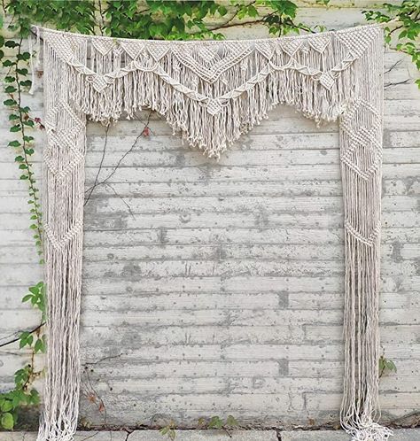 Macrame Door Hanging, Arch Arbor, Macrame Wedding Arch, Hanging Room Divider, Macrame Curtains, Macrame Wedding Backdrop, Hanging Room Dividers, Curtain For Door Window, Macrame Backdrop