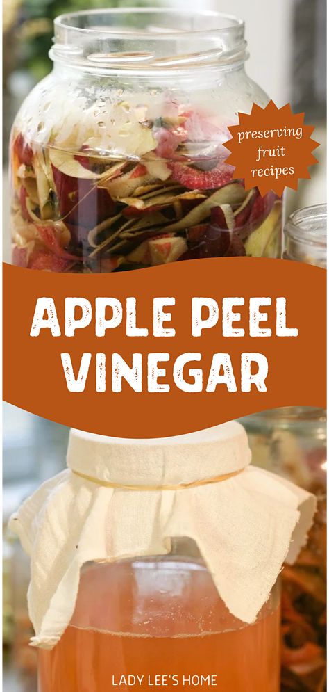 Apple Scraps, Preserving Fruit, Homemade Apple Cider Vinegar, Make Apple Cider Vinegar, Apple Cider Vinegar Recipes, Benefits Of Apple Cider Vinegar, Benefits Of Apple Cider, Benefits Of Apple, Fruit Recipe