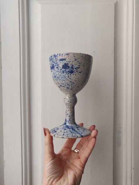 Alba & omega one piece ceramic wine cup Ceramics Wine Cup, Pottery Wine Glasses Ceramics, Clay Wine Cup, Pottery Goblets Handmade, Ceramic Wine Goblet, Pottery Wine Glasses, Ceramic Wine Cups, Ceramic Wine Glasses, Ceramic Goblet