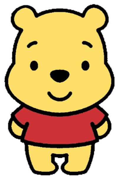 Winnie the Pooh Disney Cuties, Cute Disney Drawings, Simple Cartoon, Cute Kawaii Drawings, Cute Doodle Art, Cute Cartoon Drawings, Mini Drawings, Kawaii Doodles, Dessin Adorable