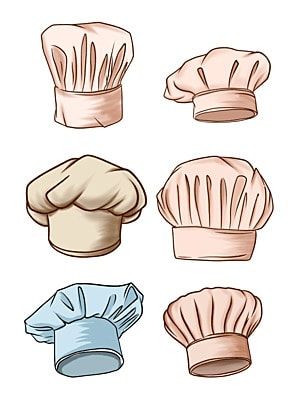 stroke,hat,chef hat,white,cartoon hand drawn Chef Hat Tattoo Ideas, Cartoon Chef Drawing, Chef Drawing Sketches, Chef Hat Tattoo, Chef Hat Illustration, Chef Hat Drawing, Chef Hat Pattern, Chef Hat Logo, Chef Drawing