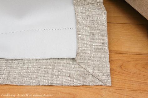 DIY Custom Lined Curtains (it’s easier than you think!) How To Make A Valance, Country Style Curtains, Pattern Draping, No Sew Curtains, Curtain Valance, Lined Curtains, New Place, Diy Curtains, Easy Sewing Patterns