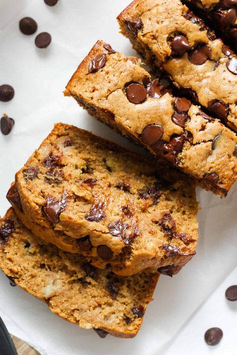 Oat Flour Banana Bread - Organically Addison Oat Flour Banana Bread, Banana Oat Bread, Oat Flour Recipes, Best Banana Bread Recipe, Bread Banana, Flours Banana Bread, Chocolate Chip Bread, Gluten Free Banana Bread, Easy Banana Bread Recipe