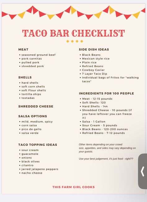 Christmas Eve Taco Bar, Gender Reveal Taco Bar, Mexican Party Menu Ideas, Walking Taco Bar Graduation Party, Outdoor Taco Bar Party Ideas, Taco Birthday Party Food, Chips And Salsa Centerpiece, Boho Taco Bar, Taco Bar Ingredients List