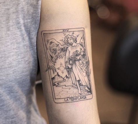 Whether you're seasoned in tarot readings, the proud owner of a white sage stock, or just a big fan of The Craft, it's very likely you'll enjoy the latest Star Tarot Card Tattoo, Tarot Card Tattoos, Card Tattoos, Reading Tattoo, Temperance Tarot Card, The Star Tarot Card, Star Tarot Card, The Star Tarot, Tarot Tattoo