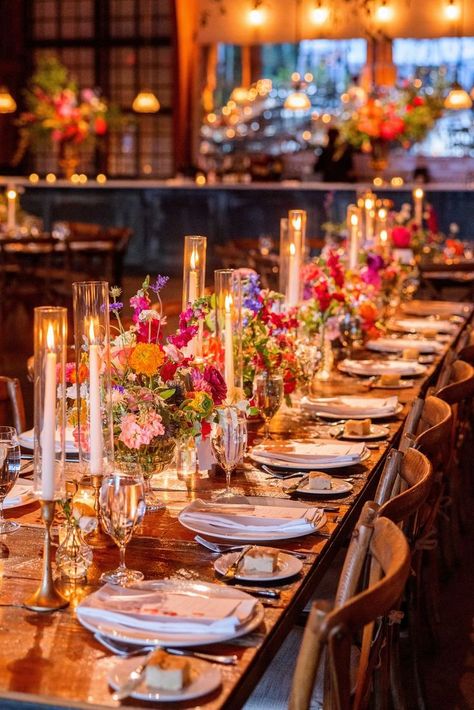 Family Style Dinner, Katie Couric, Eclectic Wedding, Garden Party Wedding, Retro Wedding, Field Day, Wildflower Wedding, Whimsical Wedding, Wedding Table Settings