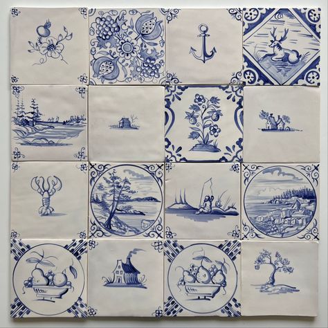 Recent Work — KV Tiles Dutch Tiles, Coastal Maine, Delft Tiles, Traditional Style Decor, Tiles Design, Custom Tiles, Clay Art Projects, Blue Tiles, Painting Tile