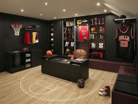 Nba Decor, Kitchen Examples, Kitchen Showrooms, Basketball Bedroom, Basketball Room, Boys Bedroom Makeover, Exterior Furniture, Kitchen Showroom, Sports Room