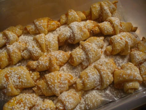 World Turn'd Upside Down: "Kiffle" Recipe: A Christmas Pastry Kiffles Recipe, Hungary Recipes, Slovenian Recipes, Hungarian Cookies, Hungary Food, Christmas Pastry, Christmas Pastries, Croatian Food, Hungarian Food