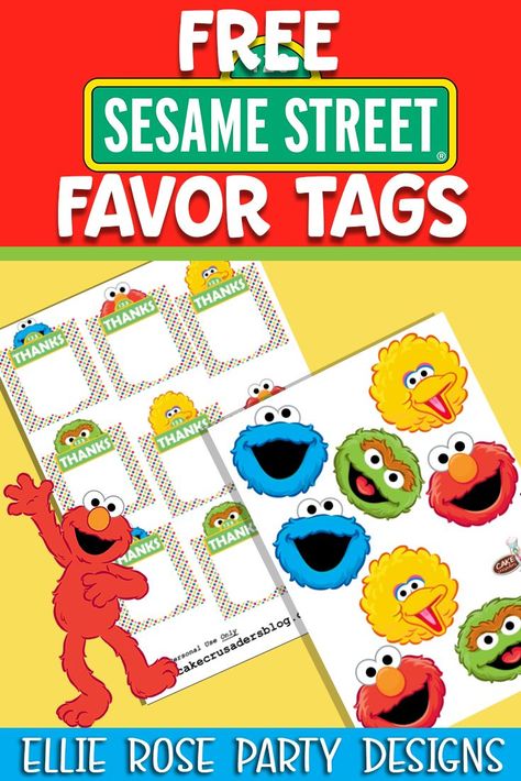 Grab your free Sesame Street goodie bag favor bag tags. Click through to download #sesamestreetbirthdayparty #freesesamestreet #freeprintables #freesesamestreetprintables #goodiebags #favortags #favourtags #favorbagtags Sesame Street Printables, Sesame Street Crafts, Sesame Street Party Favors, Sesame Street Birthday Party Ideas Boy, Elmo Birthday Party Boy, Popcorn Party Favors, Box Decorations, Street Decoration, Sesame Street Cookies