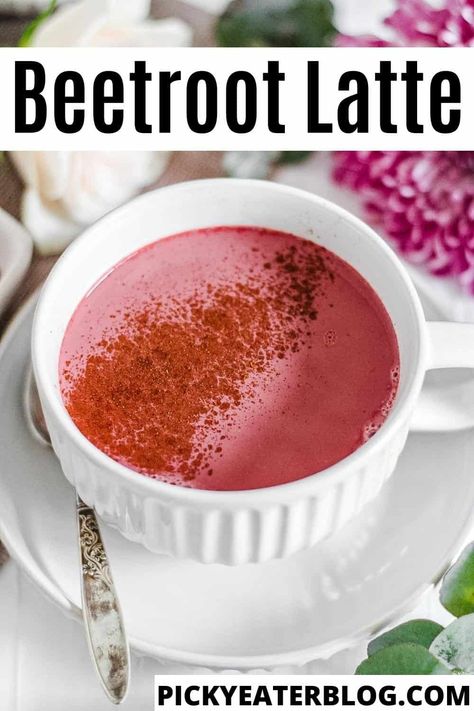 Swap out the classic latte for a creamy and nourishing beetroot latte! Warm spices, coconut sugar, and beetroot powder create a cozy yet nourishing morning cup. Naturally gluten-free, dairy-free, & vegan! Beetroot Latte, Matcha Oatmeal, Matcha Overnight Oats, Matcha Oats, Blue Latte, Pink Latte, Perfect Healthy Breakfast, Picky Eaters Kids, Fresh Beets