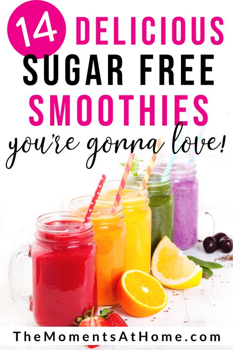 Sugar Free Smoothies, Low Sugar Smoothies, Low Carb Smoothie Recipes, Sugar Free Breakfast, Free Smoothie Recipes, Sugar Free Fruits, Best Smoothie, Protein Smoothie Recipes, Healthy Recipes For Diabetics