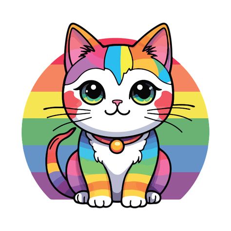 Check out this awesome 'Rainbow+cat' design on @TeePublic! Rainbow Cat Drawing, Happy Rainbow, Cat Cartoon, Rainbow Cat, Brown Horse, Cat Merchandise, Mural Wall Art, Music Humor, Funny Movies