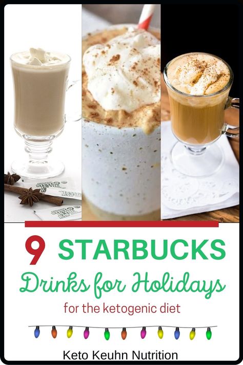 This is your Ultimate Guide to Keto Holiday Starbucks recipes from copycat hot drinks to dessert foods to enjoy for Thanksgiving through Christmas. These are DIY healthy drinks and treats for all on a low carb diet. Low Carb Starbucks Holiday Drinks, Healthy Holiday Starbucks Drinks, Keto Starbucks Drinks Hot Coffee, Kept Starbucks Drink, Low Calorie Holiday Starbucks Drinks, Keto At Starbucks, Keto Caribou Coffee Drinks, Hot Fall Drinks, Holiday Coffee Drinks