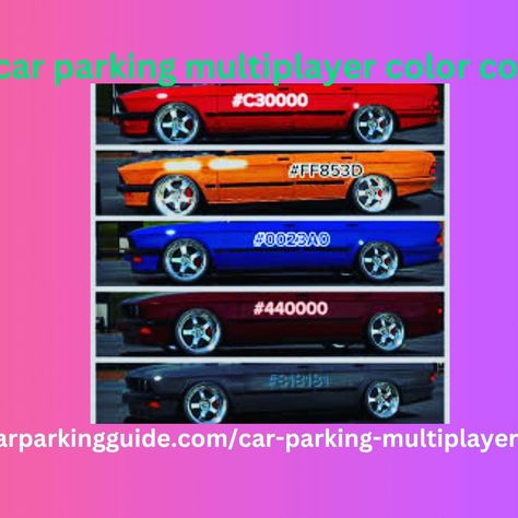 Players of car parking multiplayer can enjoy different color codes.Car parking multiplayer color codes are the specific figures that denote the special color. This simulation game is not only a racing game rather it allows the user to use various color codes FOR customizarion. https://carparkingguide.com/car-parking-multiplayer-color-codes/ Car Parking Multiplayer, Color Codes, Simulation Games, Racing Games, Car Parking, Color Coding, Different Colors, Coding, Instagram Photos