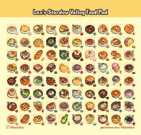 Stardew Valley Food, Pixel Art Food, Stardew Valley Layout, Stardew Valley Tips, Black Tree, See Ya, Games Images, Stardew Valley, I Am Game