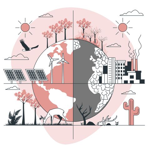 Climate Changing Illustration, Climate Illustration, Visualising Data, Environmental Economics, Climate Changing, Climatic Change, Dog Design Art, Climate Adaptation, Create A Story