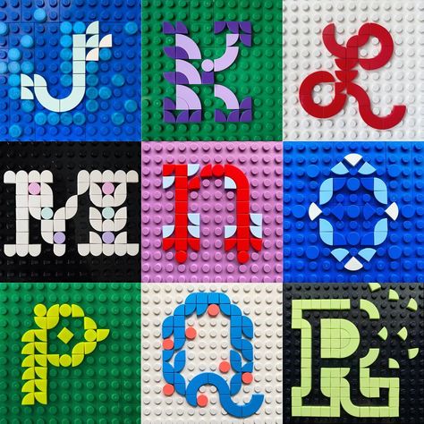 Lego Letters, Videos Of People, Lego Dots, Lego Print, Lego Mosaic, Lego Wall, Lego Club, Lego Craft, Typography Love