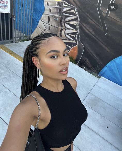 Ella Thomas Outfits, Tyla Hair Braids, Ella Thomas, Side Profiles, Cool Streetwear, Face Card, Streetwear Aesthetic, Braids For Black Women, Beauty Influencer