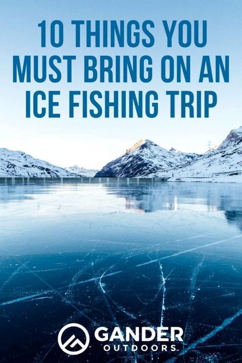 Ice fishing is not the sport you want to show up unprepared for. If you do not bring the right gear, it won’t just be uncomfortable. It could be dangerous. To help you enjoy your ice fishing experience and stay safe, we’ve put together this list of 10 things you must bring on an ice fishing trip. #icefishing #fishing #fishinggear #fishingtips #fishinghacks #fishingrod Ice Fishing Shanty, Ice Fishing Shack, Ice Fishing House, Ice Fishing Tips, Ice Fishing Gear, Ice Fishing Lures, Ice Fishing Rods, Fishing Shack, Be Uncomfortable