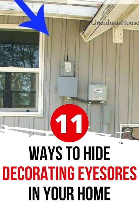 Ideas To Hide Electrical Boxes Outside, Hide Outside Electric Boxes, Secret Garden Ideas Hiding Places, Outdoor Electrical Box Cover, Backyard Secret Garden, Hide Ac Units, Hide Electrical Panel, Secret Garden Ideas, Outdoor Ac Unit