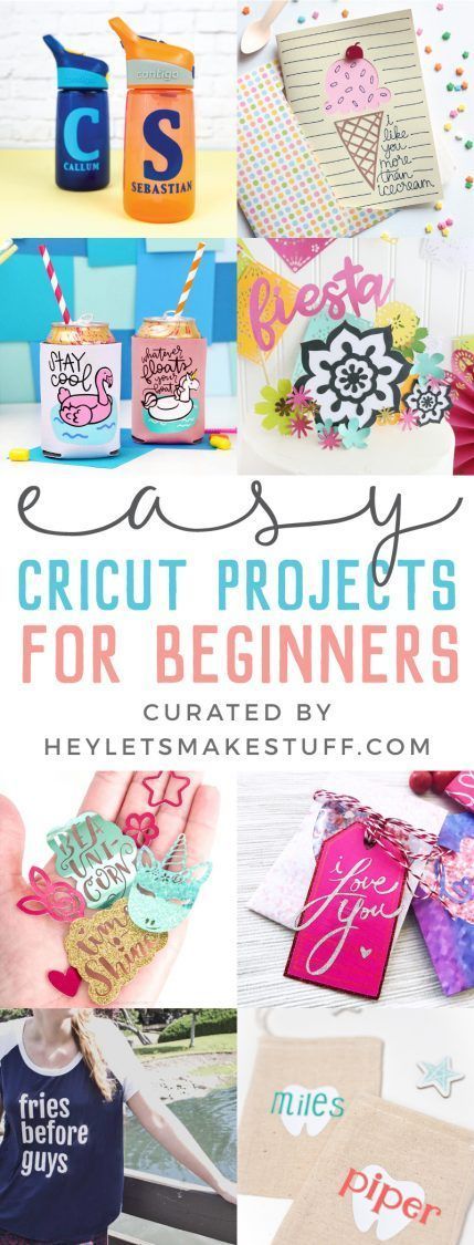 New to using your Cricut? These Cricut projects for beginners are the perfect place to start! Get your feet wet with these fun but easy Cricut crafts using your machine. Easy Cricut Crafts, Cricut Joy Projects, Wine Bottle Diy Crafts, Cricut Projects Beginner, Mason Jar Crafts Diy, Harry Potter Crafts, Cricut Joy, Cricut Craft Room, Diy Cricut