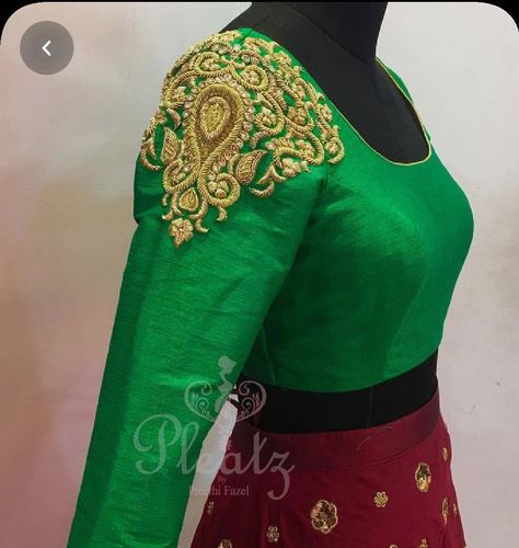 Embroidery Thread Work, Zardosi Work, New Saree Designs, Saree Blouse Neck Designs, Wedding Saree Blouse Designs, Maggam Works, Wedding Blouse Designs, Saree Blouse Patterns, Hand Work Blouse