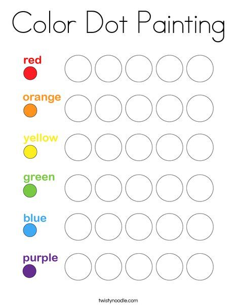 Colour Recognition Activities Preschool, Paint Dotter Activities, Color Review Preschool Worksheets, Purple Color Activities Preschool, Rainbow Dot Art, Color Recognition For Toddlers, Learning Colors Activities For Toddlers, Free Printable Dot Marker Pages, Toddler Dot Marker Activities