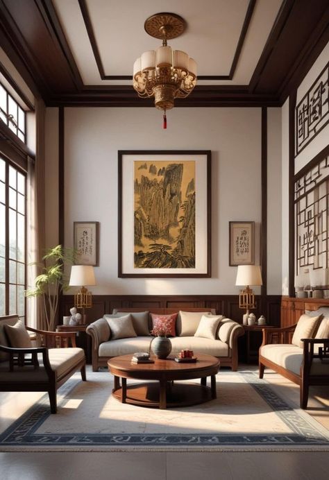 Asian Antiques Decor, Chinese Art Deco Interior, Modern Chinese Home Decor, Chinese Inspired Decor, Chinese Style Room, Chinese Home Aesthetic, Asian Home Aesthetic, Chinese Design Interior, Asian Eclectic Decor