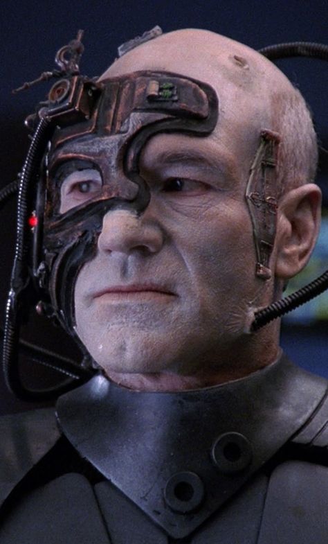 From the We Are Borg Assimilation Archive Locutus Of Borg, Star Trek Borg, Star Trek Picard, Star Trek 1, Star Trek 1966, Star Trek Tv, Science Fiction Series, Star Trek Series, Star Trek Images