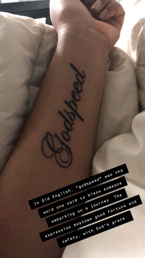 Motivational Words Tattoo, Chosen One Golden One Only One Tattoo, Motivating Tattoos For Women, Biblical Quotes Tattoos, Godspeed Hand Tattoo, Philippians 4 6 Tattoo, Mom Dedication Tattoos, Quote Wrist Tattoo, Godspeed Tattoo Meaning