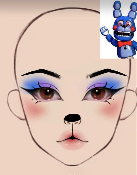 Ballon boy fnaf makeup, Chica fnaf makeup inspiration, makeup, bonnie makeup fnaf, foxy makeup fnaf, sun makeup fnaf, moon makeup fnaf #fnaf #fnafpuppet #fnafedit #fnafsecuritybreach  #fivenightsatfreddys #1 #tiktok #makeup #makeupideas #cosplay #ballonboy Bonnie Halloween Costume Fnaf, Fnaf Bonnie Makeup, Chica Makeup Fnaf, Marionette Fnaf Makeup, Bonnie Fnaf Costume, Foxy Makeup Fnaf, Five Nights At Freddy's Makeup, Fnaf Cosplay Bonnie, Freddy Fazbear Makeup