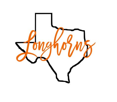 Svg Decals, Ut Shirts, Texas Longhorns Logo, Texas Outline, Heart Of Vegas, Long Horns, Texas Tattoos, Ut Longhorns, Texas Longhorns Football