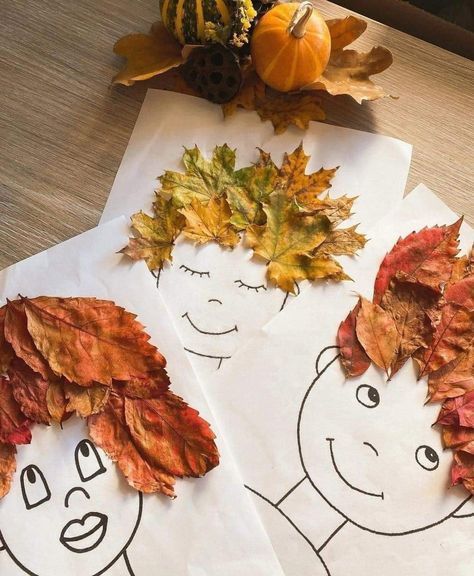 Preschool Crafts Fall, November Thanksgiving, Easy Thanksgiving Crafts, Craft Work For Kids, Easy Halloween Food, Fall Arts And Crafts, Autumn Activities For Kids, Daycare Crafts, Autumn Crafts