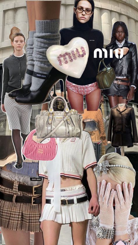 miu miu aesthetic collage Miu Miu Aesthetic, Gilmore Girls Seasons, Student Fashion, Aesthetic Collage, School Fashion, Fashion Books, Aesthetic Outfits, Gossip Girl, Outfits Aesthetic