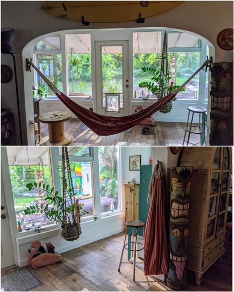 Indoor Hammock Hanging, Room Hammock, Dock Cleats, Indoor Hammock, Boat Cleats, House Goals, My Wife, Future House, Cozy House