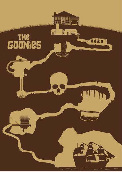 Humorous Christmas Cards, Goonies 1985, Poster Grafico, The Goonies, East End Prints, Best Movie Posters, Minimal Movie Posters, Minimal Prints, Goonies